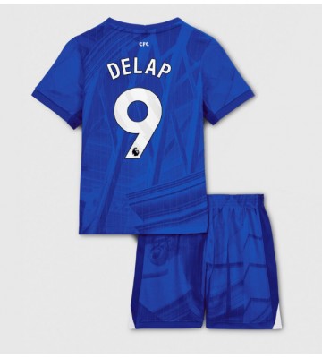 Chelsea Liam Delap #9 Hjemmebanesæt Børn 2025-26 Kort ærmer (+ korte bukser)